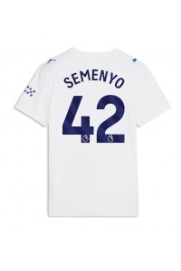 Manchester City Antoine Semenyo #42 Fotballdrakt Tredje Klær Dame 2026-27 Korte ermer